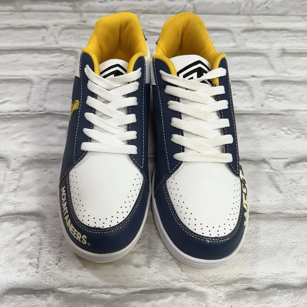 West Virginia Mountaineers Woman's 9 / 10 Sneakers Shoes Lace Up NCAA Team Shoes